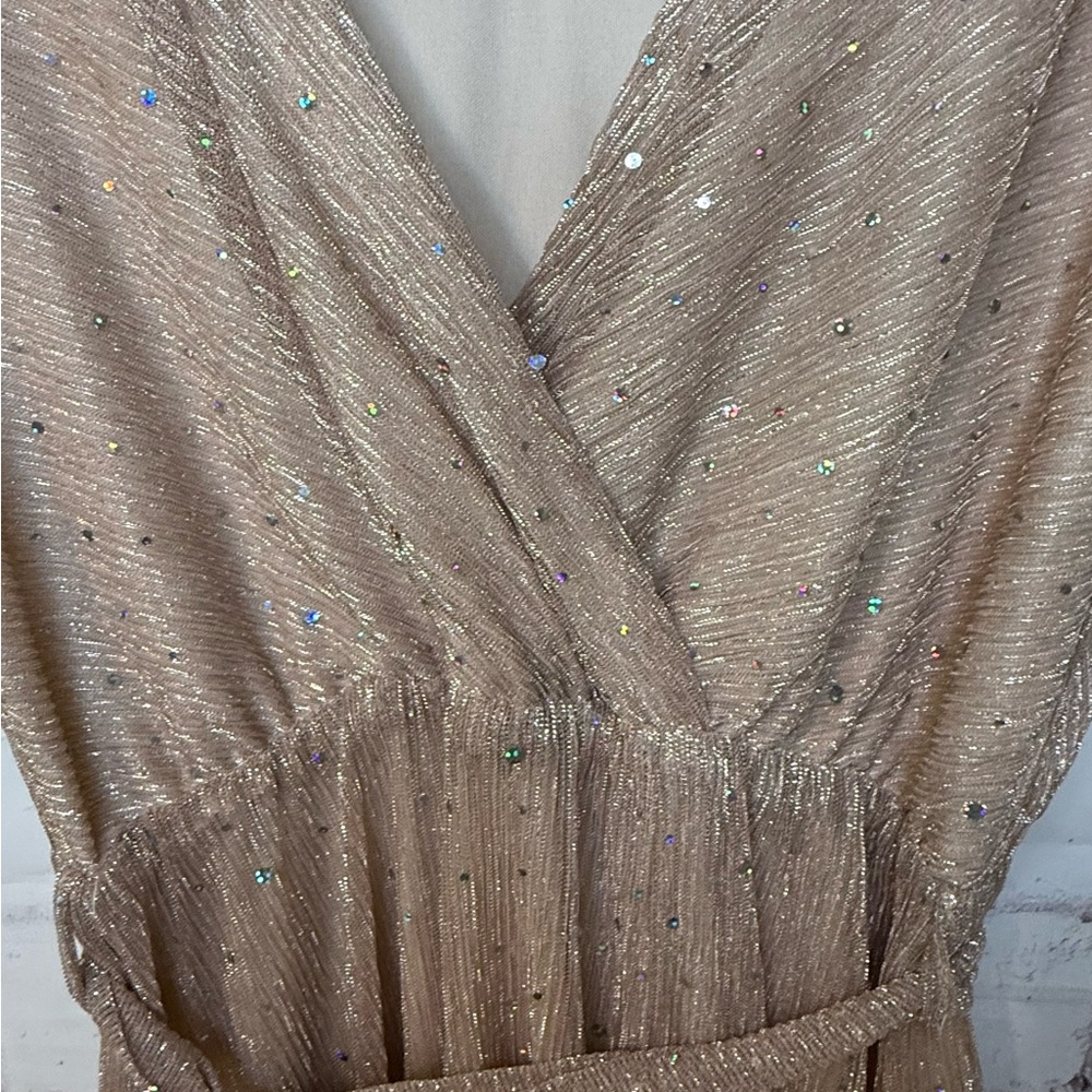 Baltic Born Shimmering Champagne  Maxi Dress